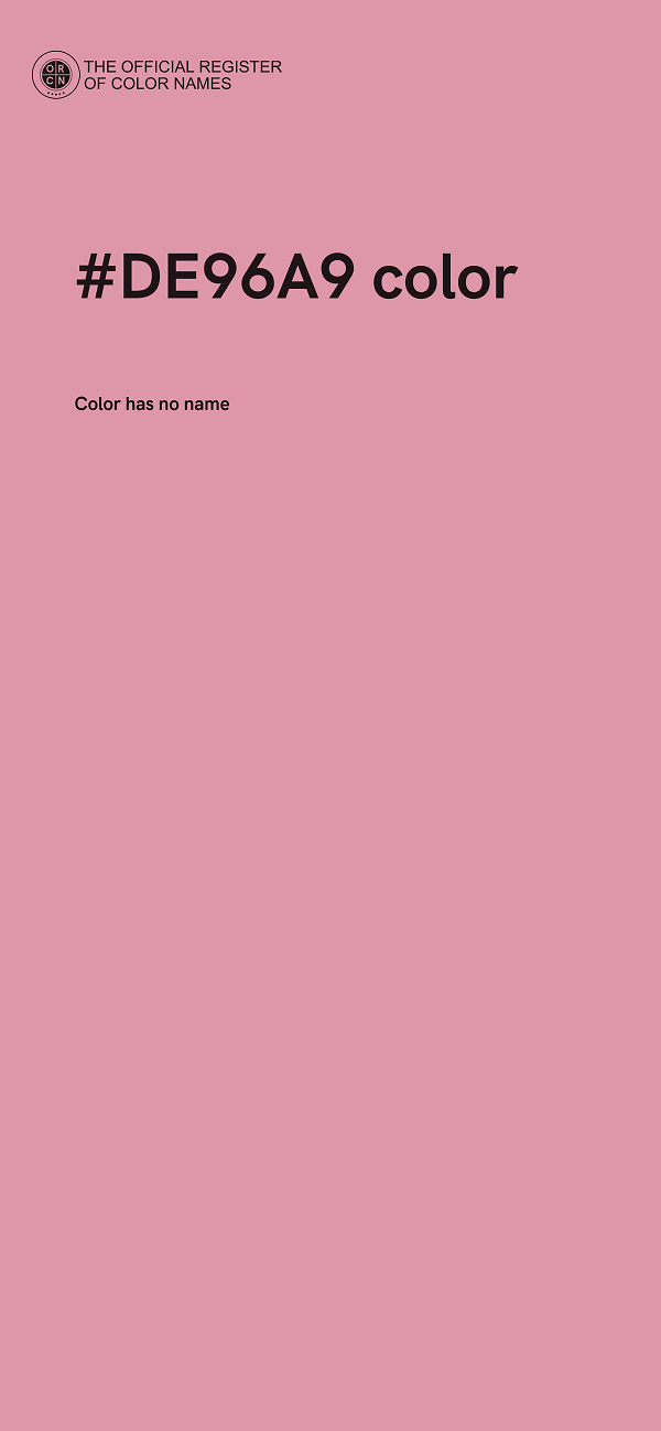 #DE96A9 color image