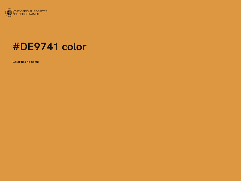 #DE9741 color image