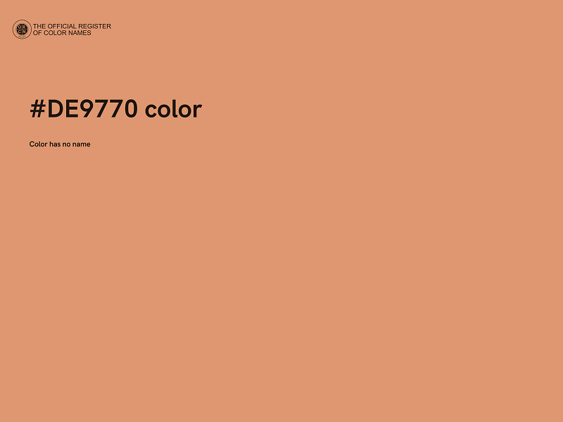 #DE9770 color image