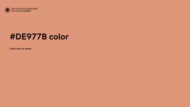 #DE977B color image