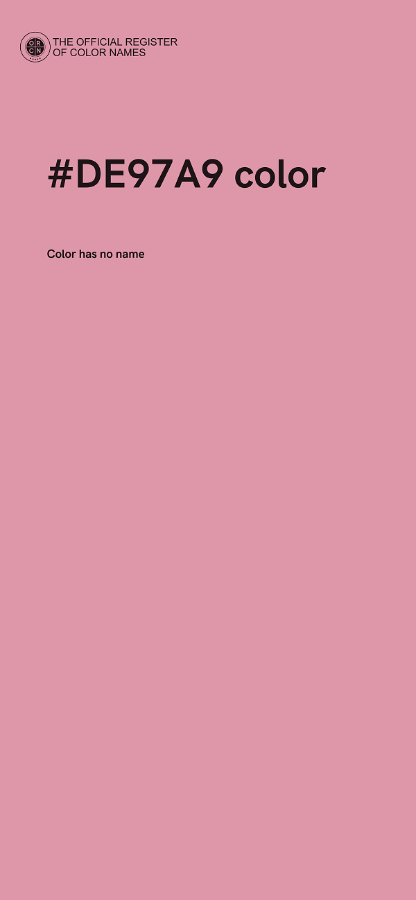#DE97A9 color image