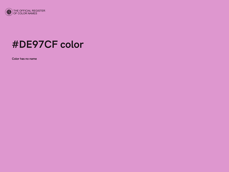 #DE97CF color image