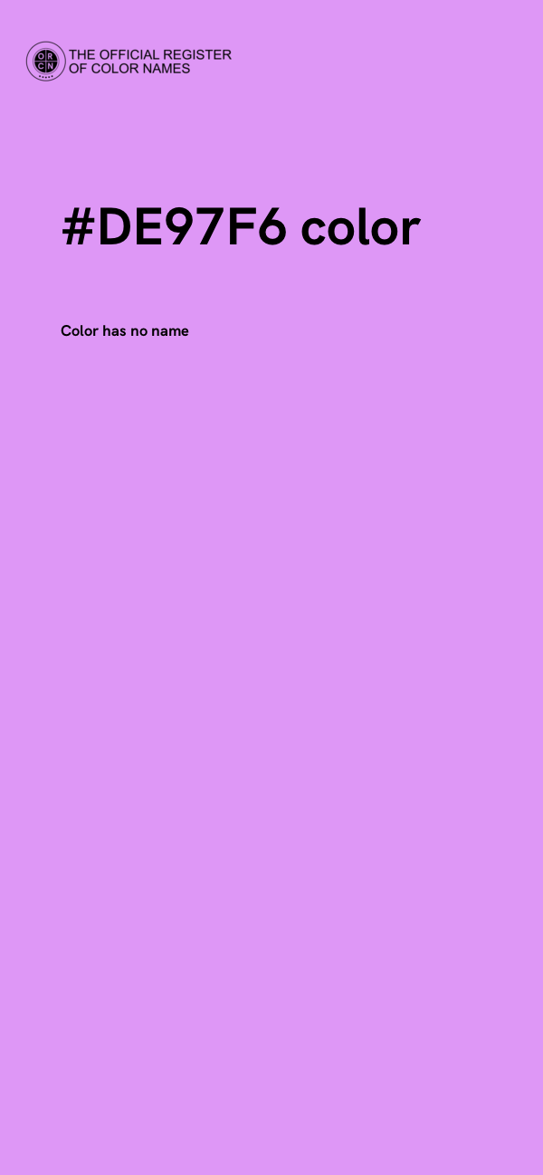 #DE97F6 color image