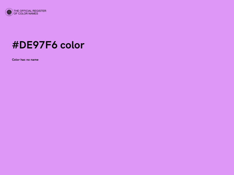 #DE97F6 color image