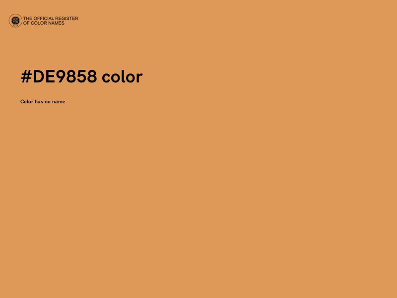 #DE9858 color image