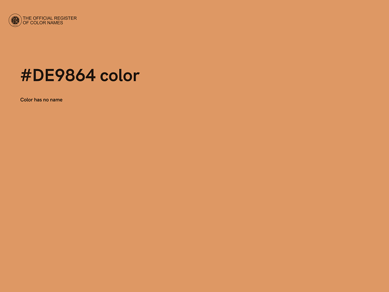 #DE9864 color image