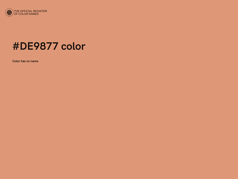 #DE9877 color image