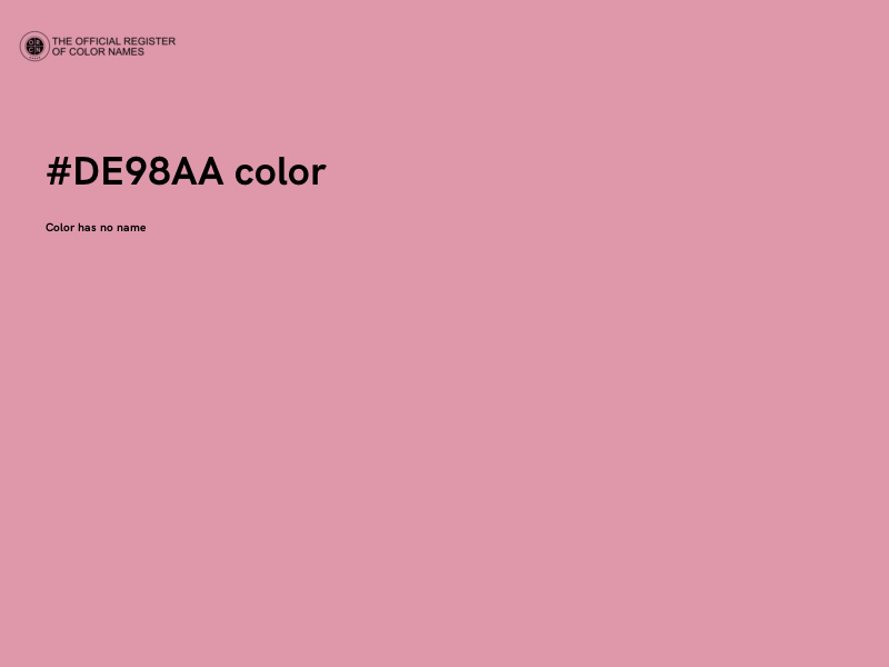 #DE98AA color image