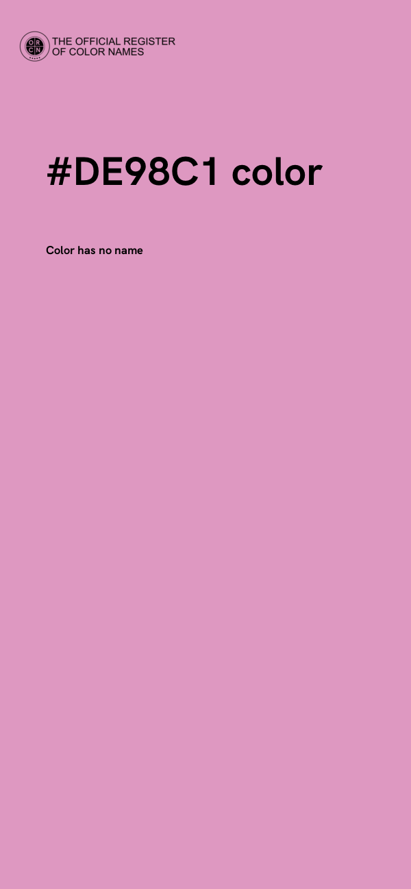 #DE98C1 color image