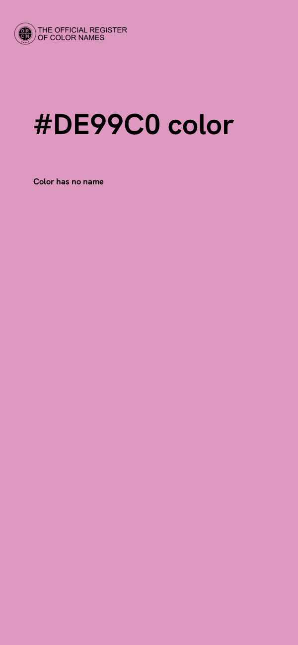 #DE99C0 color image