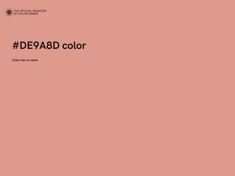 #DE9A8D color image