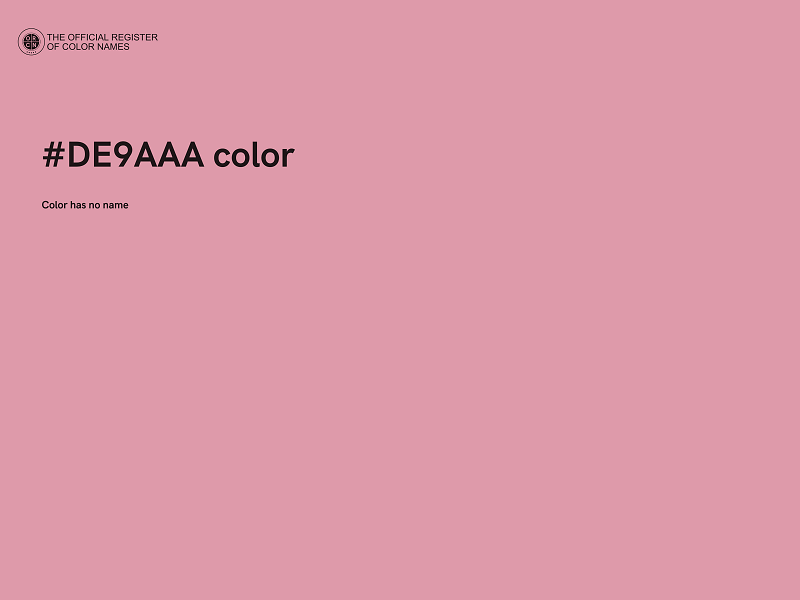 #DE9AAA color image