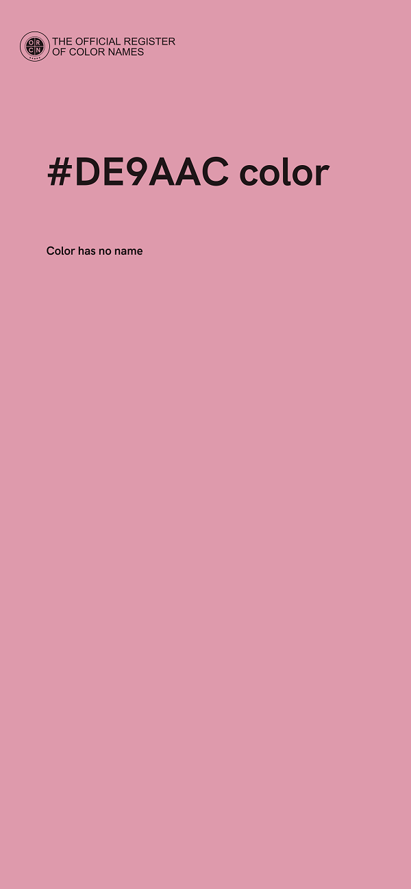 #DE9AAC color image
