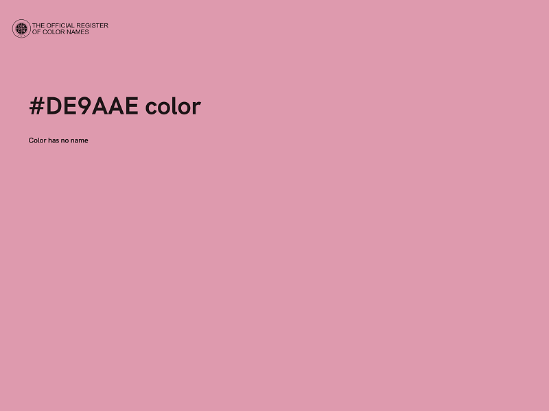 #DE9AAE color image