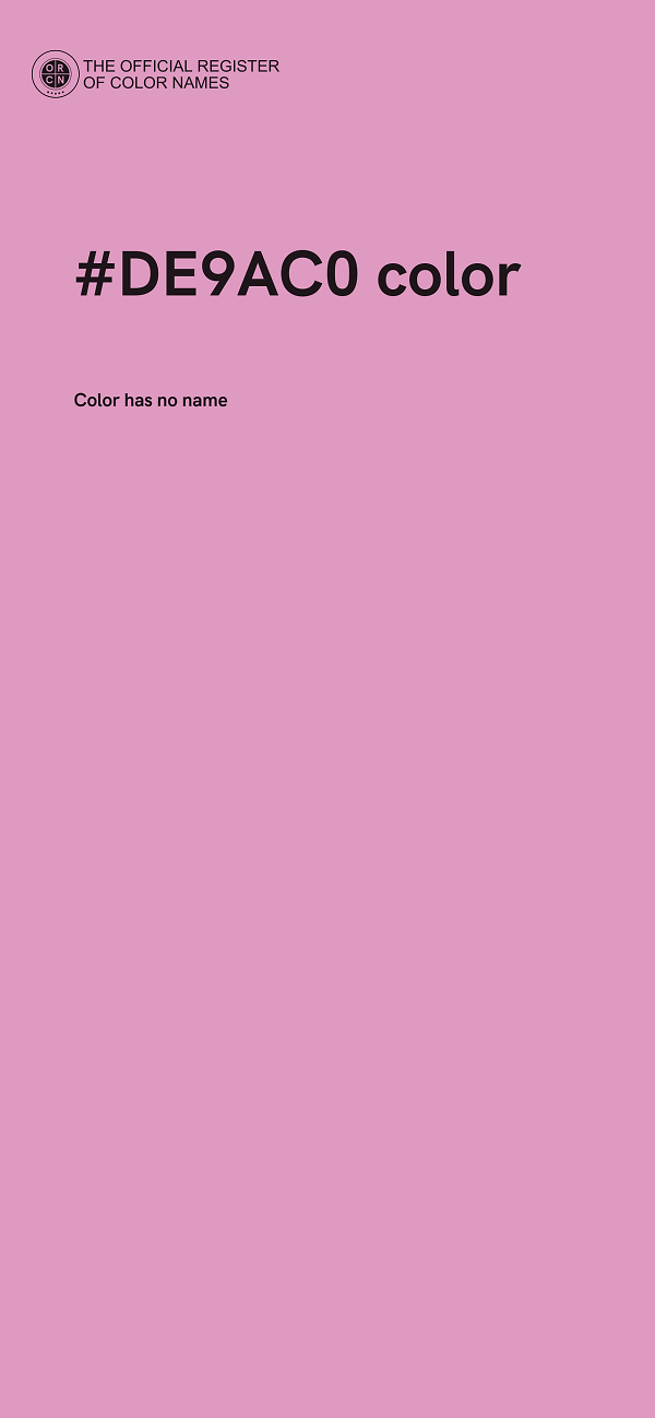 #DE9AC0 color image