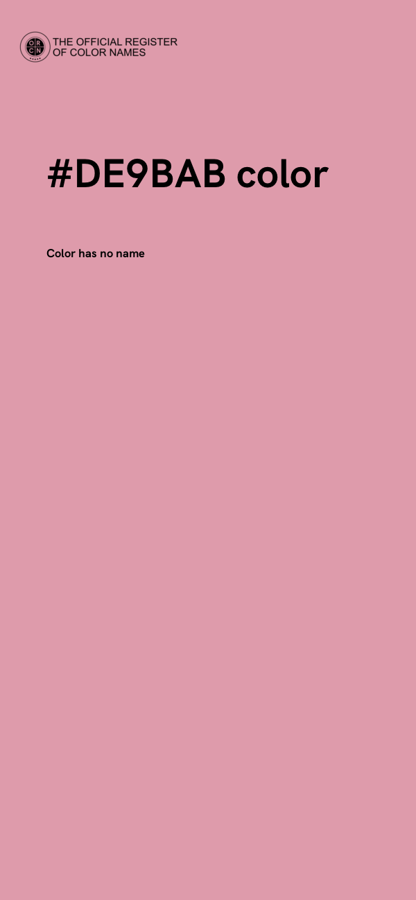 #DE9BAB color image
