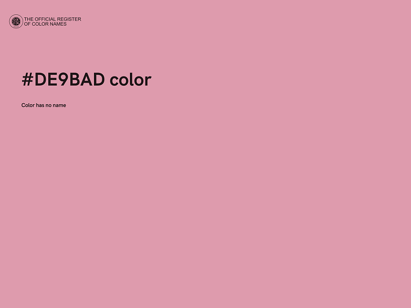 #DE9BAD color image