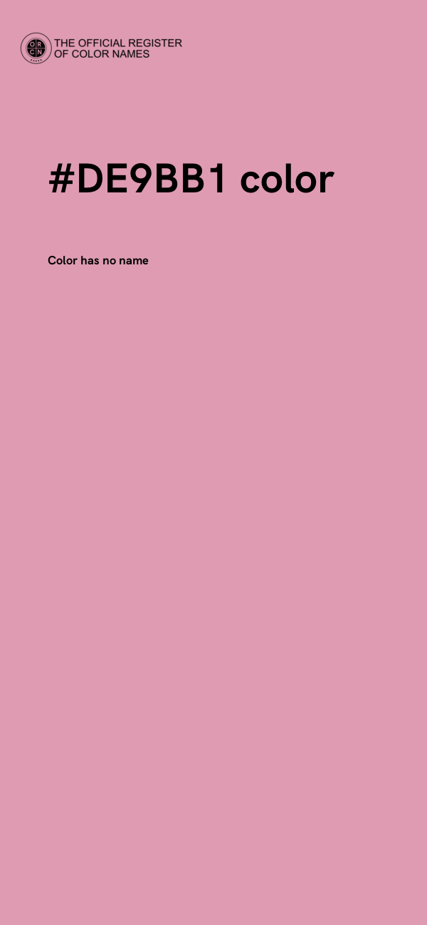 #DE9BB1 color image