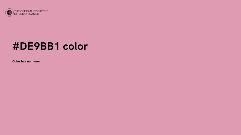 #DE9BB1 color image