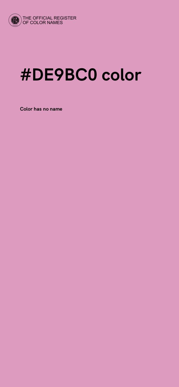 #DE9BC0 color image