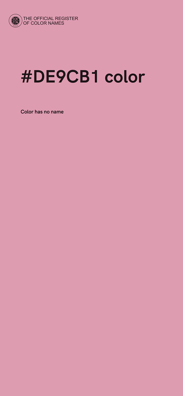 #DE9CB1 color image