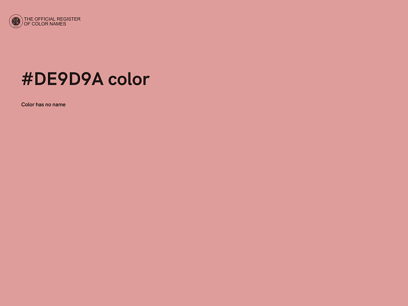 #DE9D9A color image