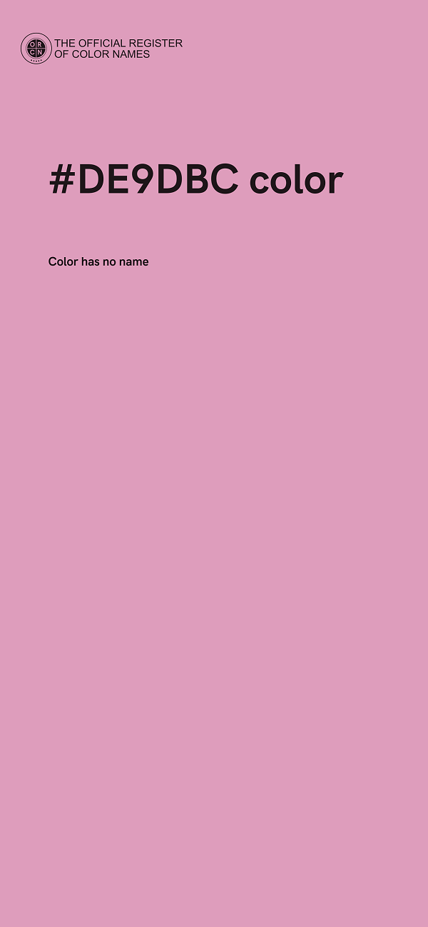 #DE9DBC color image