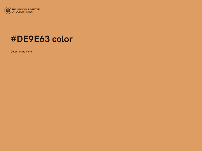 #DE9E63 color image