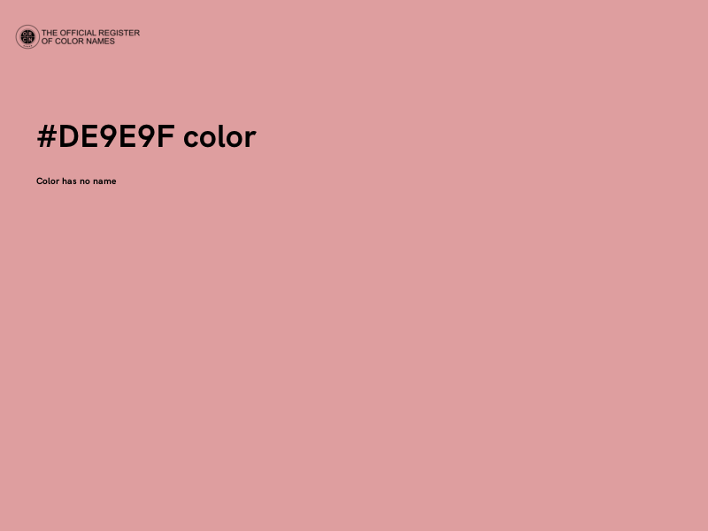 #DE9E9F color image