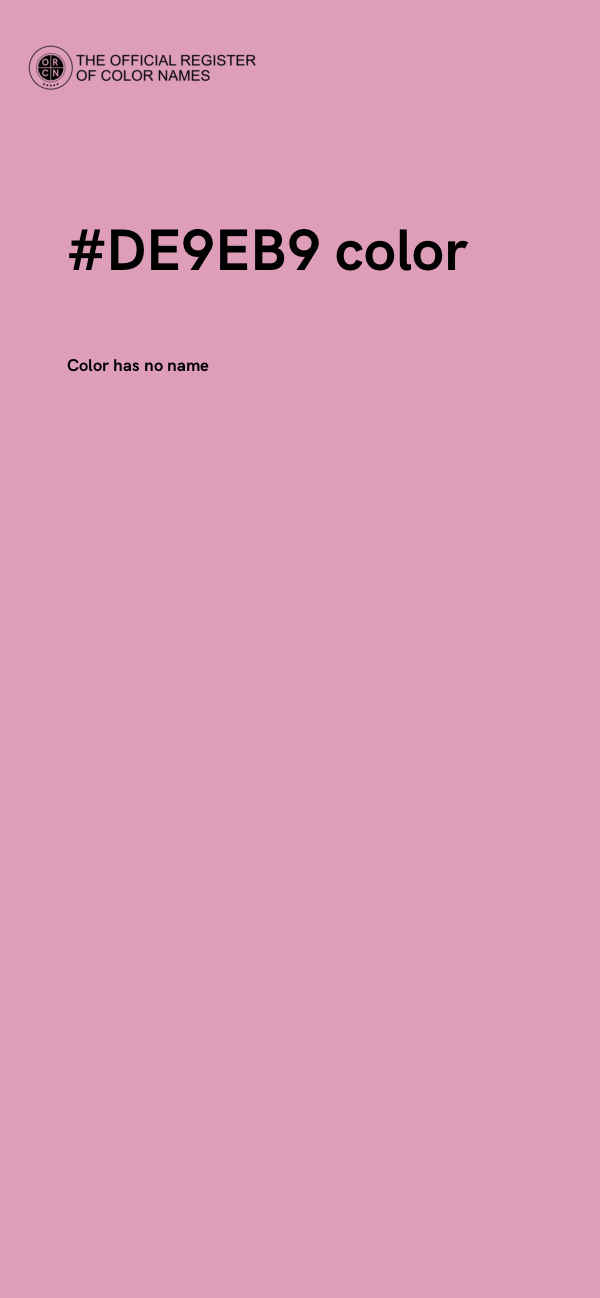 #DE9EB9 color image