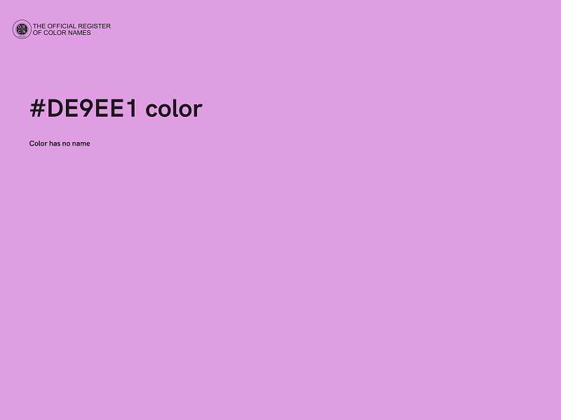 #DE9EE1 color image