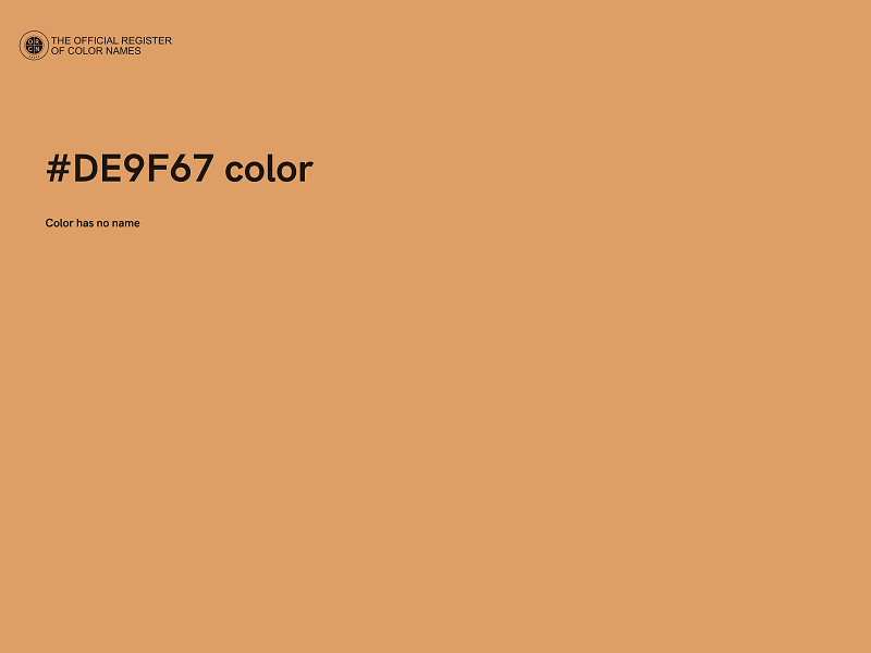 #DE9F67 color image