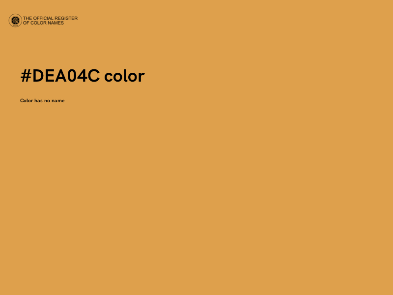 #DEA04C color image