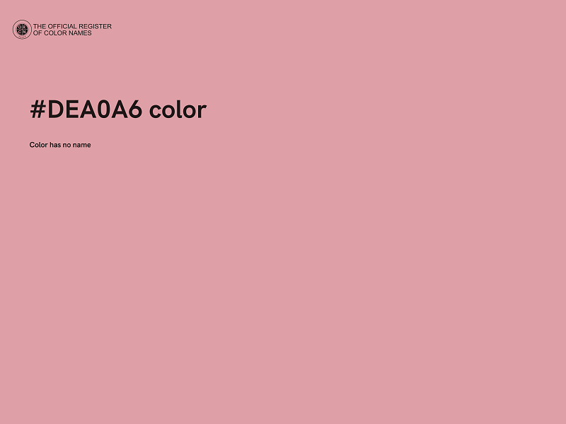 #DEA0A6 color image