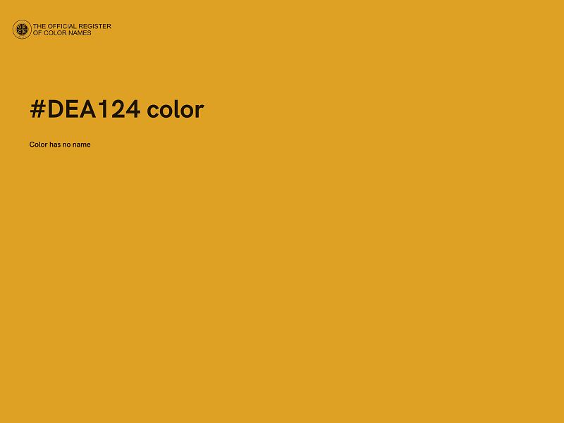 #DEA124 color image