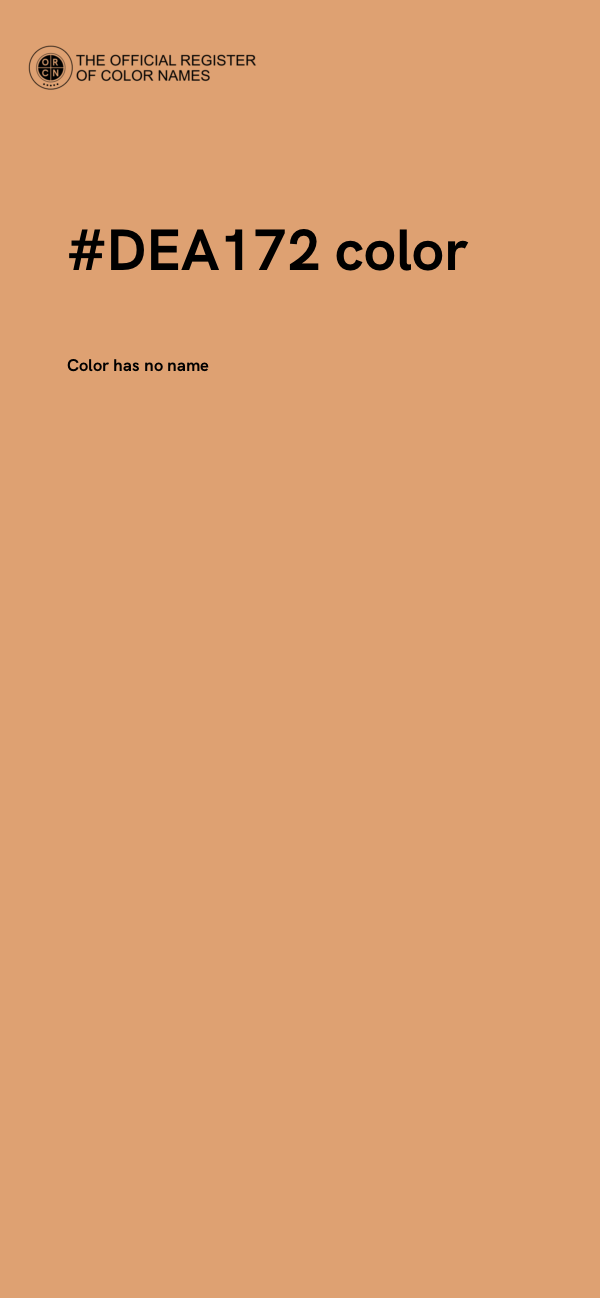 #DEA172 color image