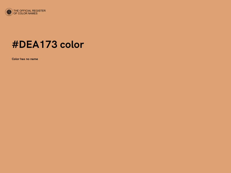 #DEA173 color image