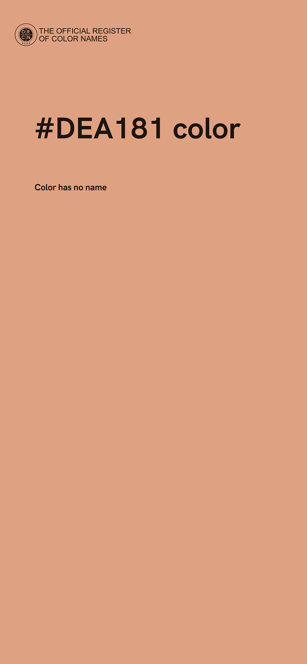 #DEA181 color image