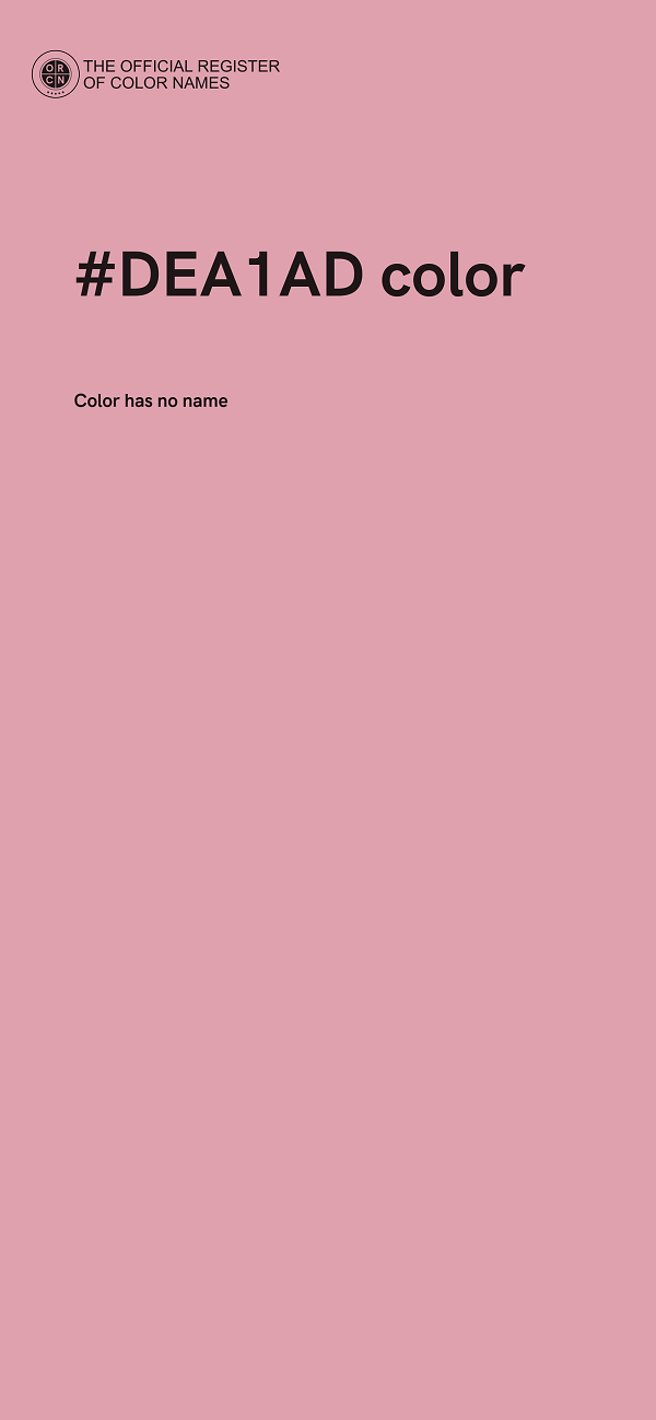 #DEA1AD color image