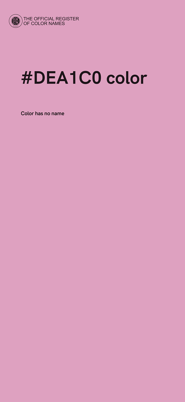 #DEA1C0 color image
