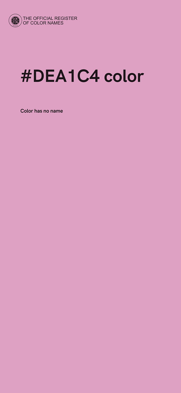#DEA1C4 color image