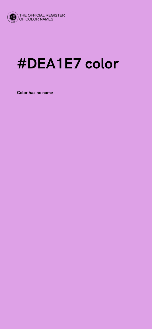 #DEA1E7 color image
