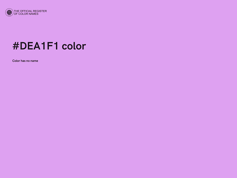 #DEA1F1 color image