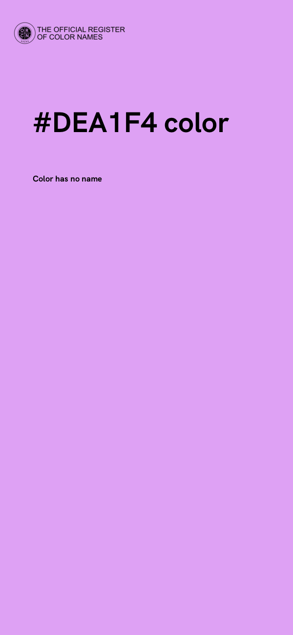 #DEA1F4 color image
