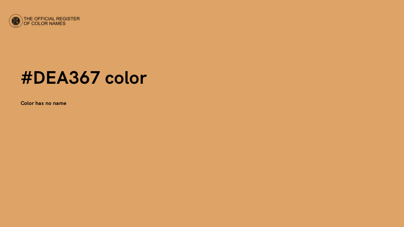 #DEA367 color image
