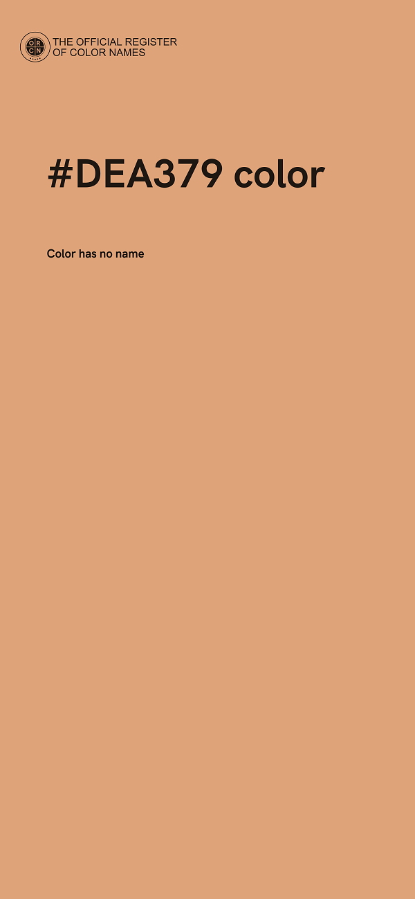 #DEA379 color image