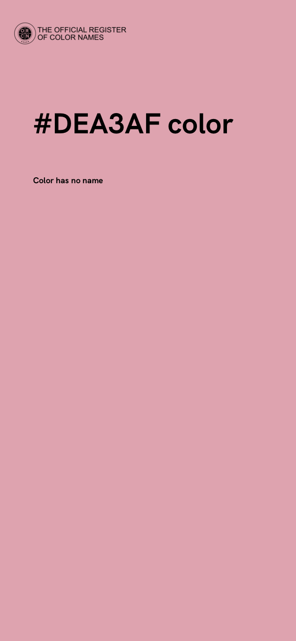 #DEA3AF color image