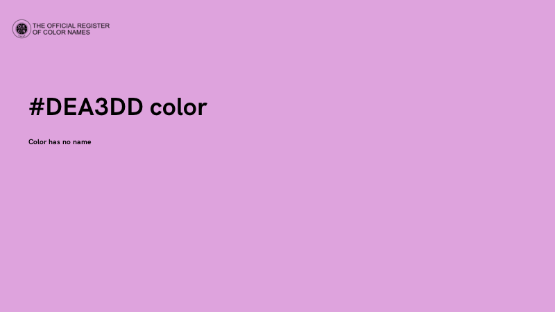 #DEA3DD color image