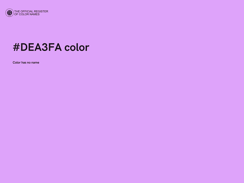 #DEA3FA color image