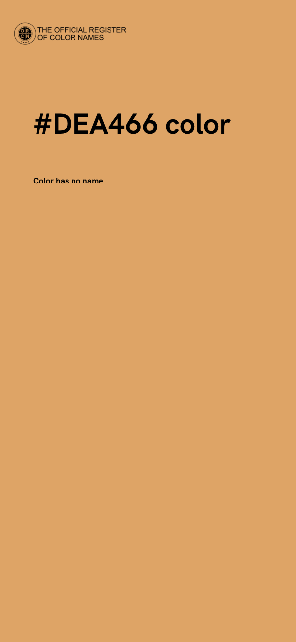 #DEA466 color image